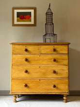 Load image into Gallery viewer, Scumbled Pine Chest Of Drawers.
