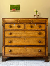 Load image into Gallery viewer, Golden Oak Chest of Drawers.
