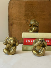 Load image into Gallery viewer, Set of Three Brass Monkeys.
