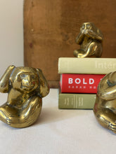 Load image into Gallery viewer, Set of Three Brass Monkeys.
