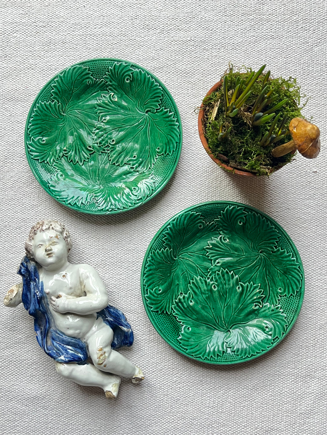 A Pair of Majolica Plates.