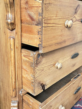 Load image into Gallery viewer, Continental Pine Chest of Drawers.
