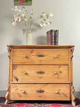 Load image into Gallery viewer, Continental Pine Chest of Drawers.
