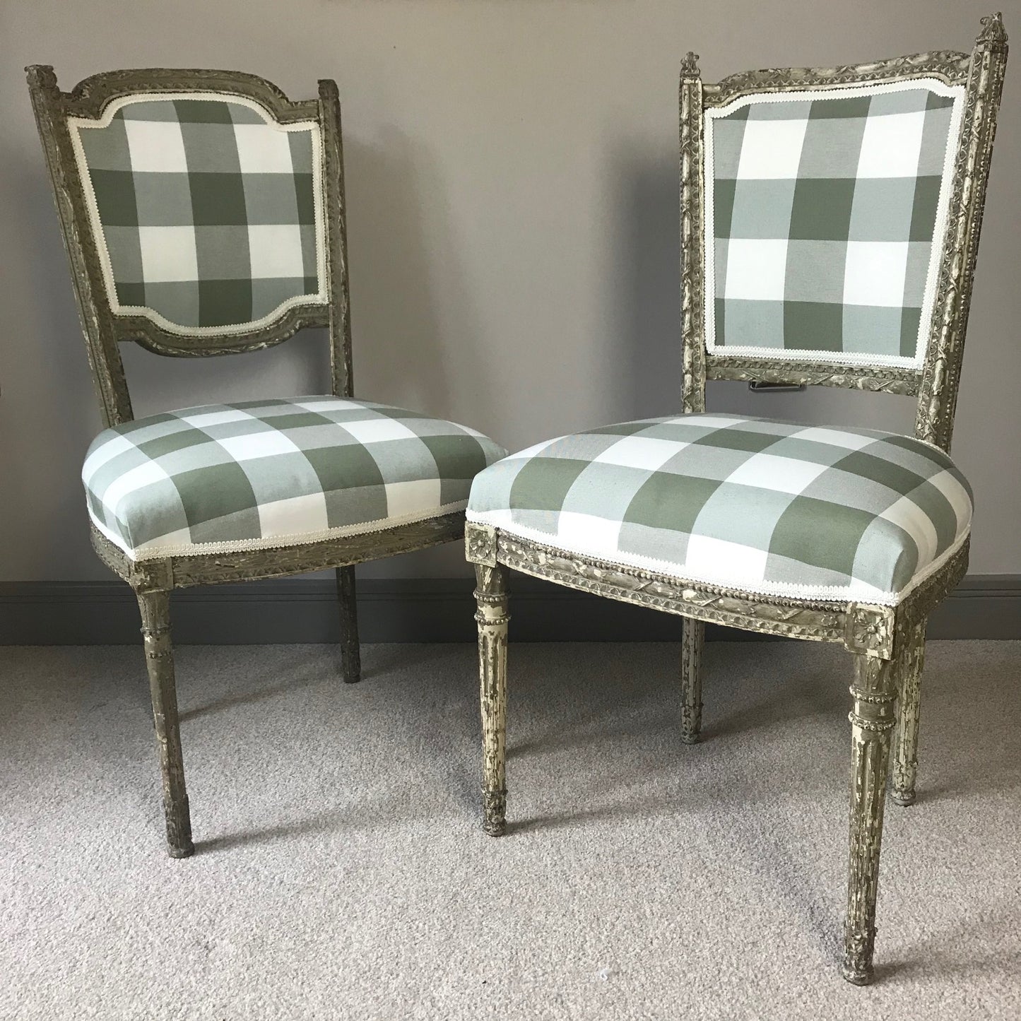 Two Louis XVI Side Chairs.