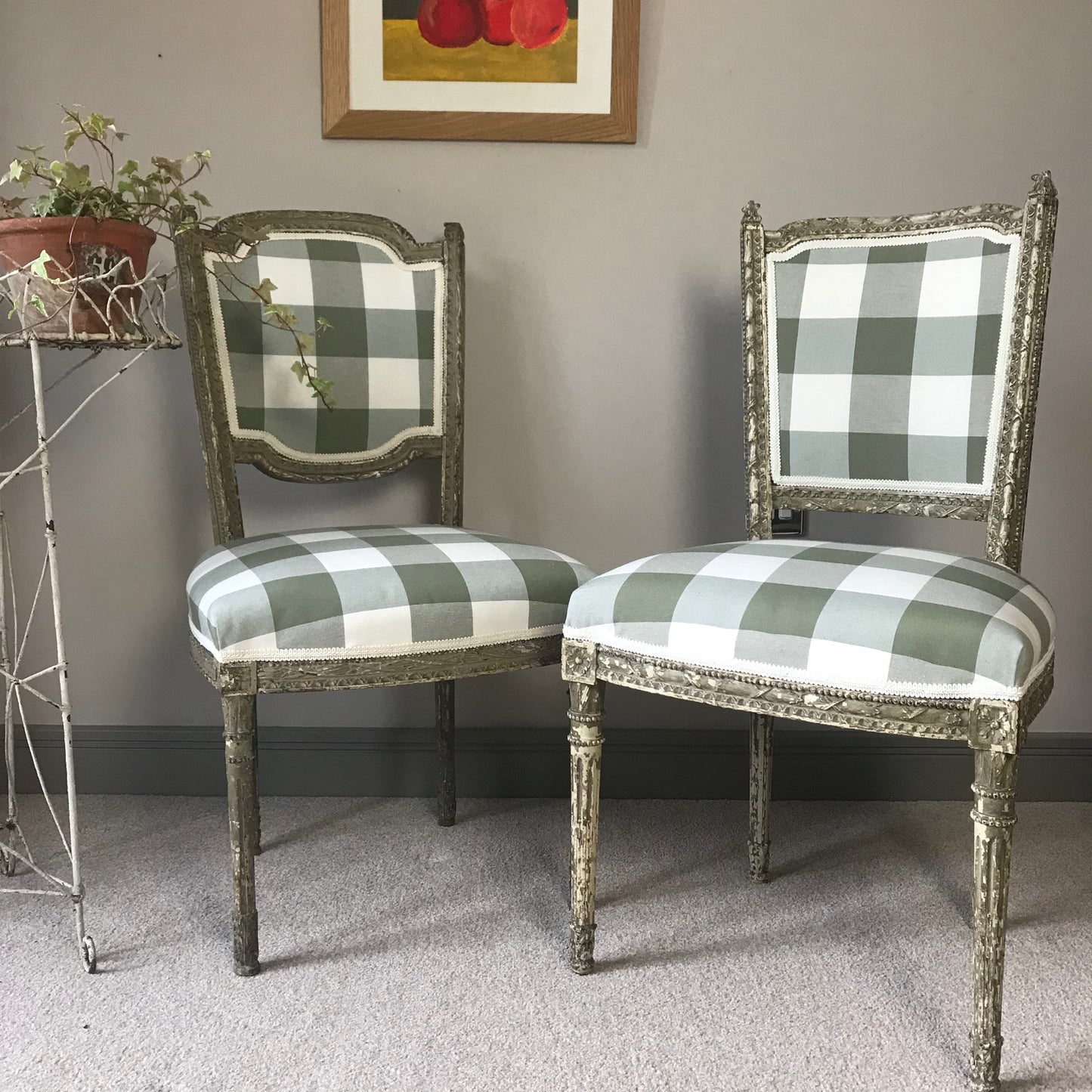 Two Louis XVI Side Chairs.