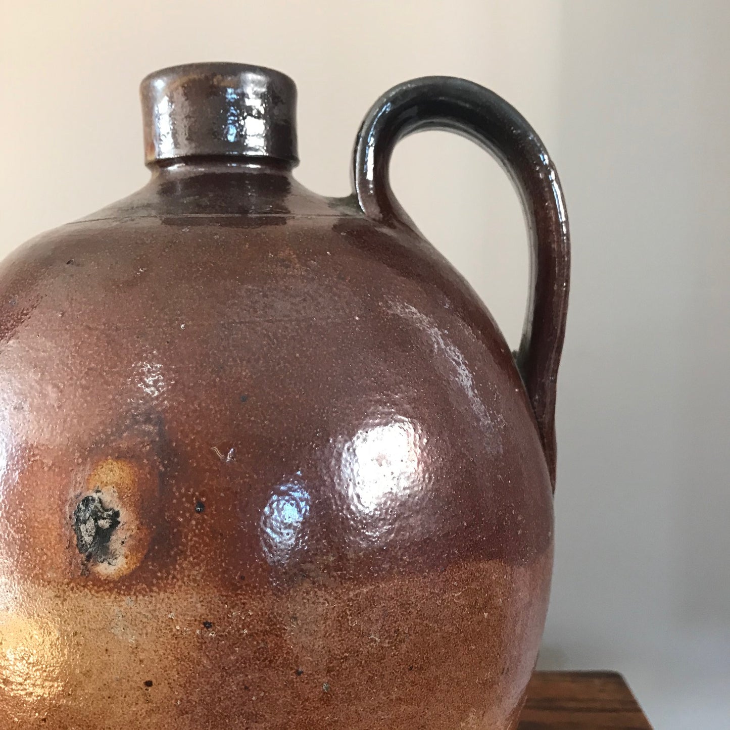 Salt Glazed Stoneware Jug.