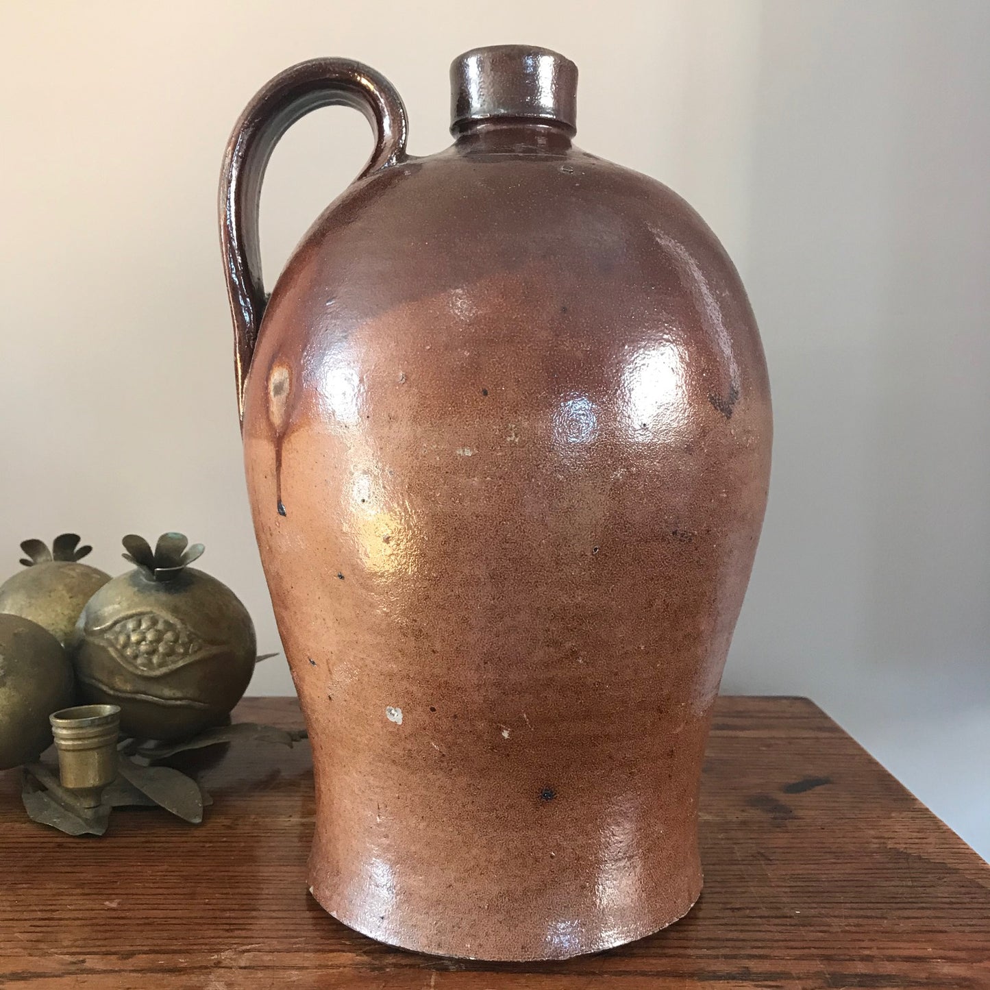 Salt Glazed Stoneware Jug.