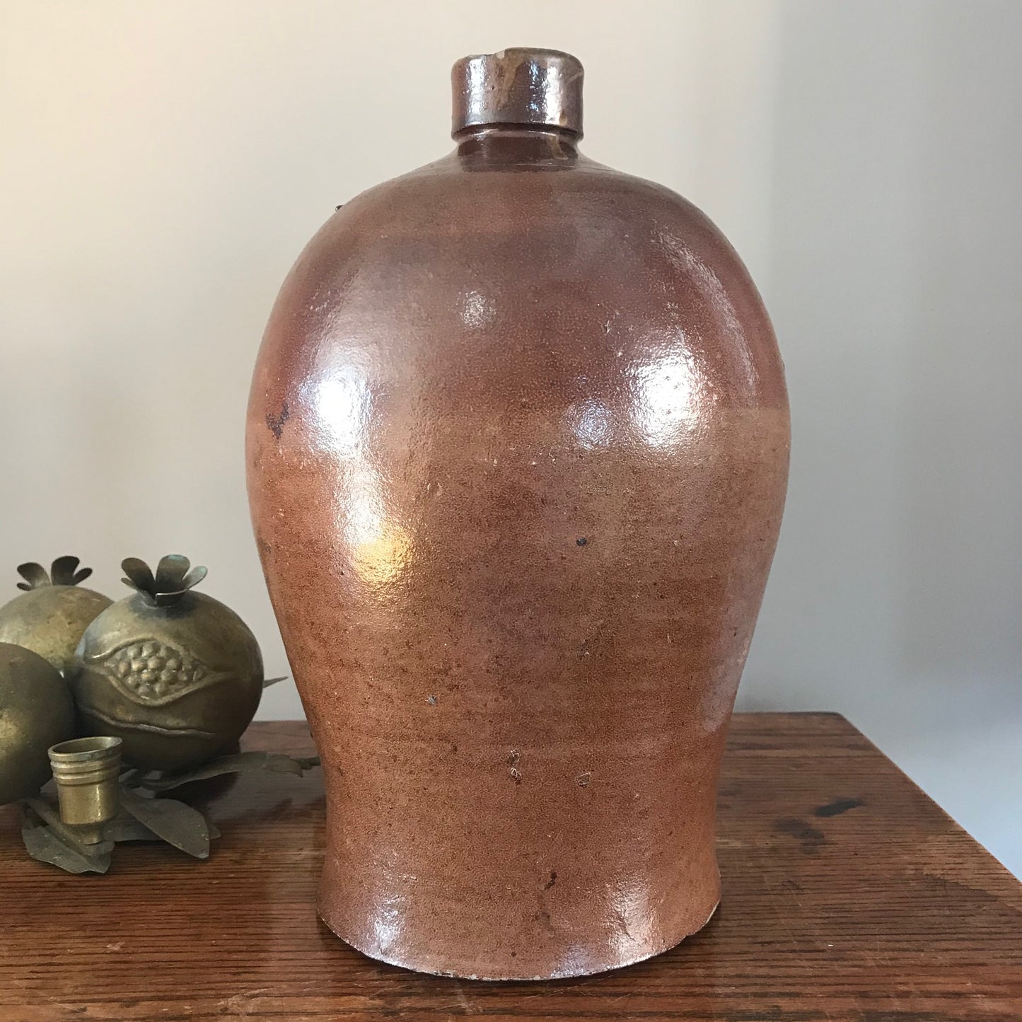 Salt Glazed Stoneware Jug.