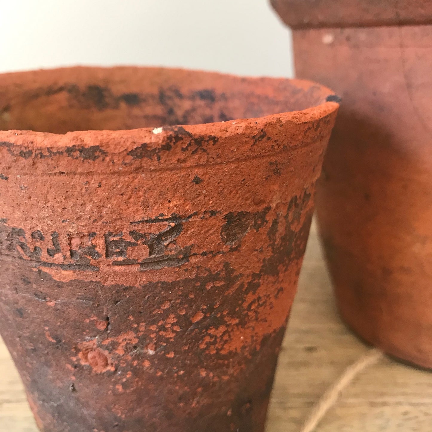 Set Of Four Early Terracotta Pots.