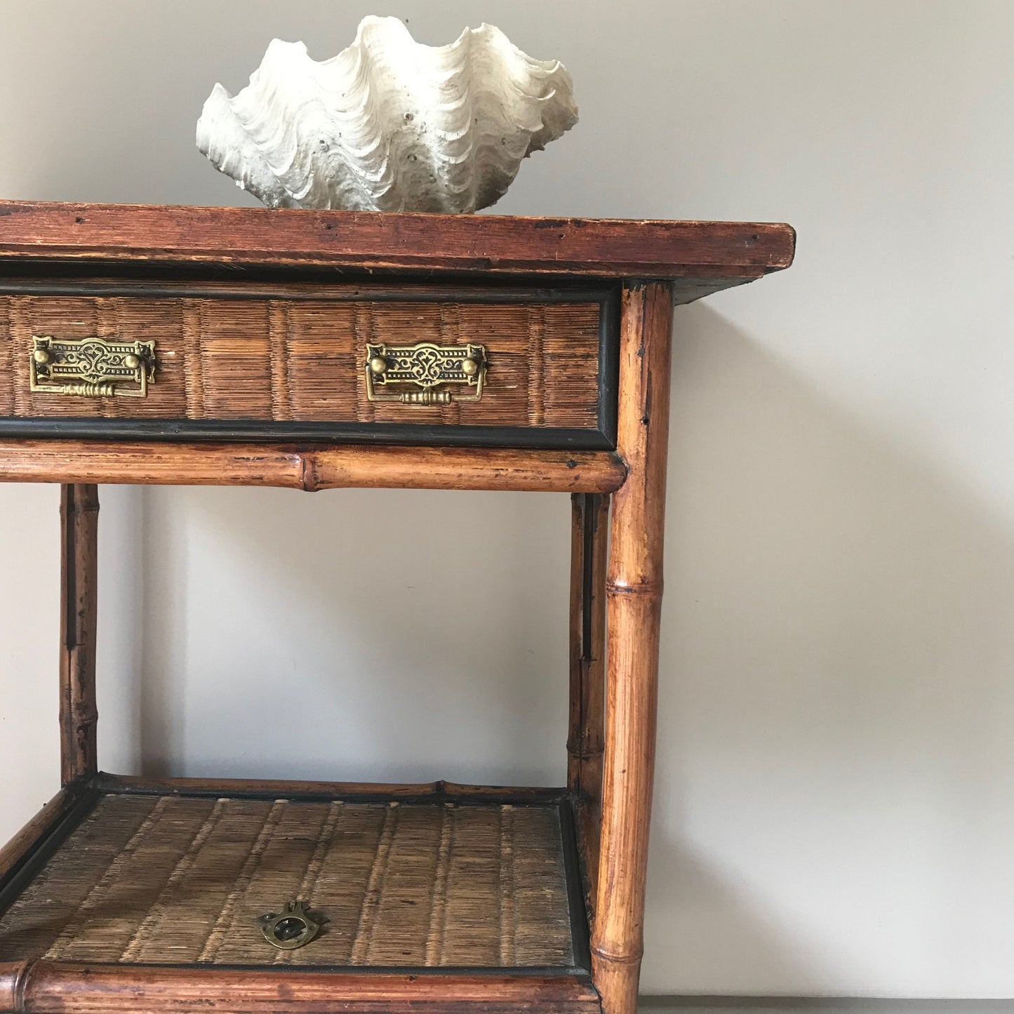 Bamboo Side Table.