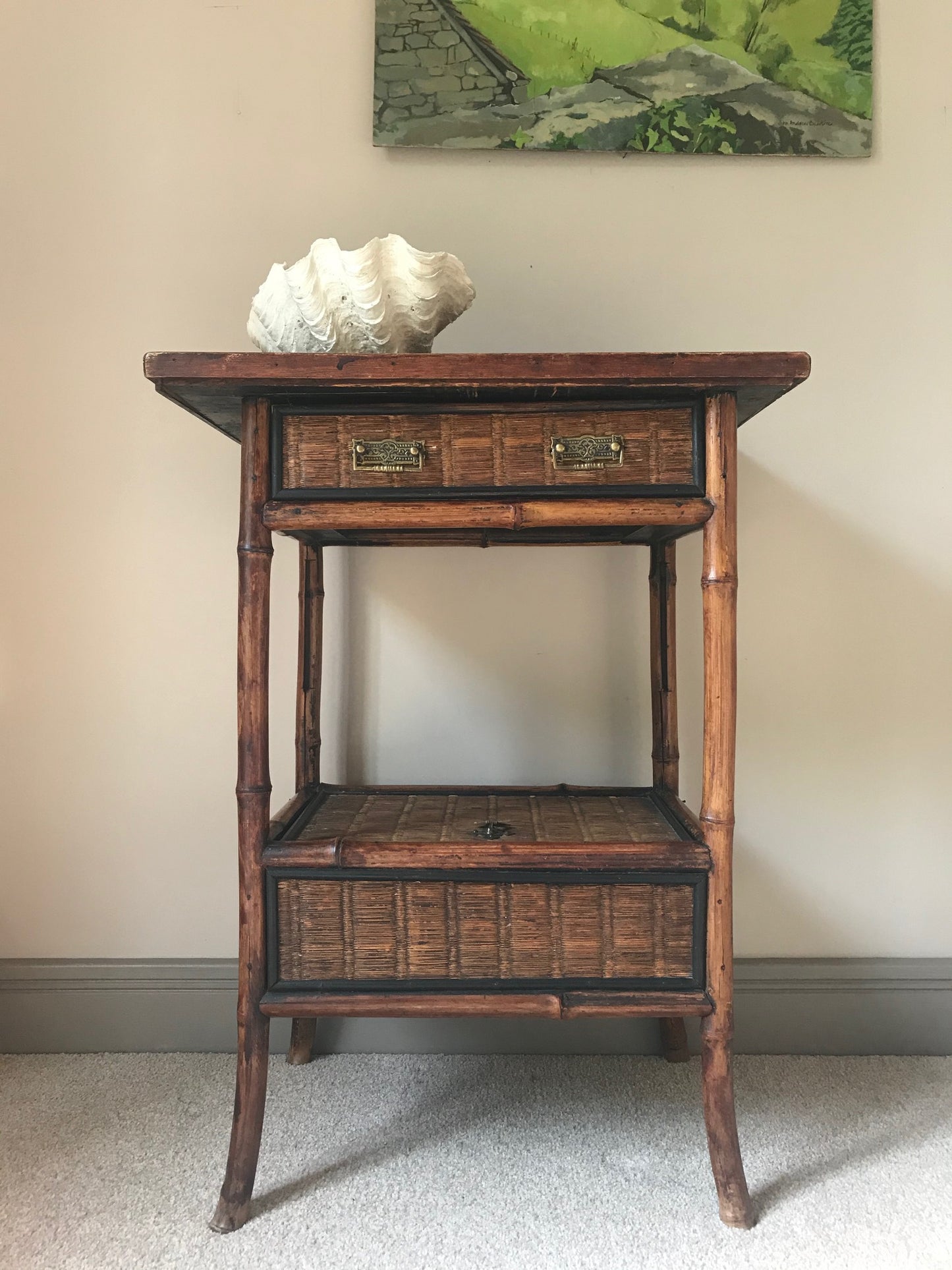 Bamboo Side Table.