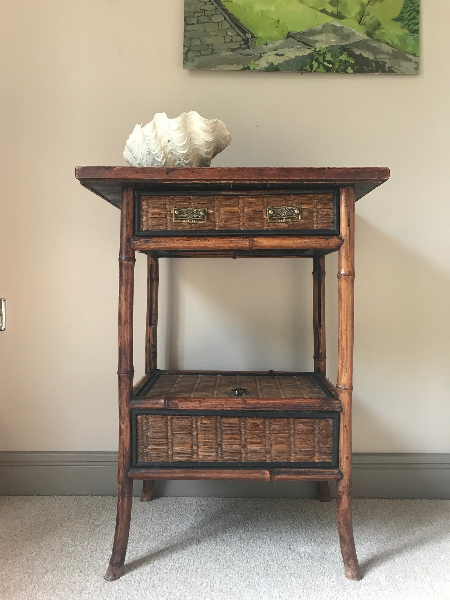 Bamboo Side Table.